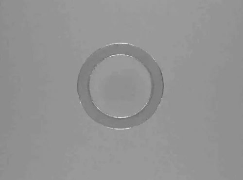 DIN 7603 szabványú alumínium tömítő alátét, 14 mm belső átmérő, 20 mm külső átmérő, 1,5 mm vastagság