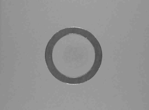 Réz alátét, 16 mm belső átmérő, 22 mm külső átmérő, 1,5 mm vastagság