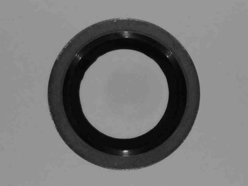 Műanyag betétes réz tömítő alátét, 18 mm belső átmérő, 26 mm külső átmérő, 1,5 mm vastagság