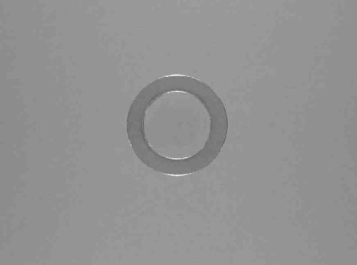 DIN 7603 szabványú alumínium tömítő alátét, 10 mm belső átmérő, 16 mm külső átmérő, 1 mm vastagság