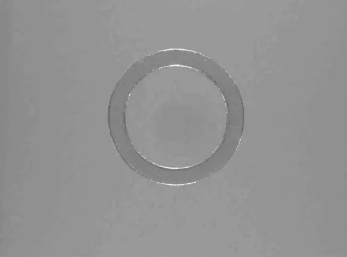 DIN 7603 szabványú alumínium tömítő alátét, 16 mm belső átmérő, 22 mm külső átmérő, 1,5 mm vastagság