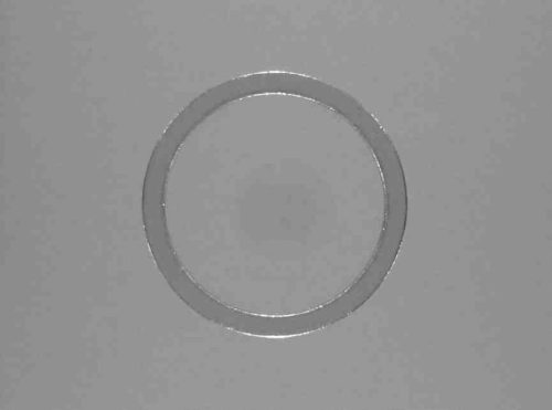 DIN 7603 szabványú alumínium tömítő alátét, 22 mm belső átmérő, 27 mm külső átmérő, 1,5 mm vastagság