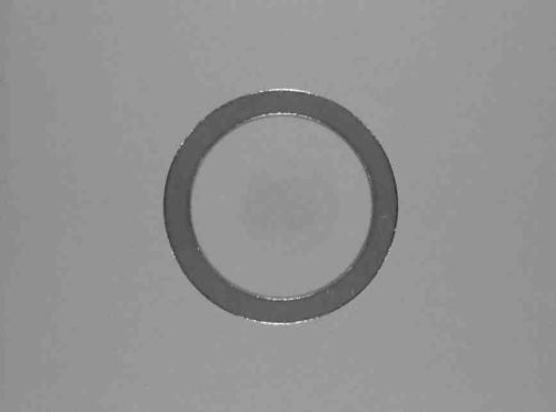 Réz alátét, 18 mm belső átmérő, 24 mm külső átmérő, 1,5 mm vastagság