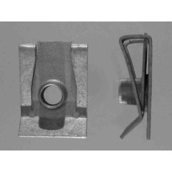 Horganyzott fém lemezanya, M5 menettel, 25 db/csomag