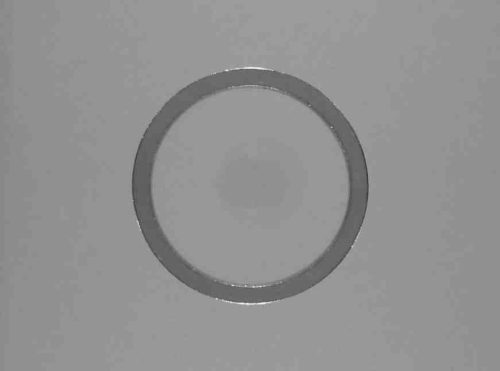 Réz alátét, 22 mm belső átmérő, 27 mm külső átmérő, 1,5 mm vastagság