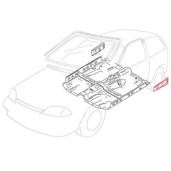   Küszöb Belső, Hátsó Hossz. Bal 6811063-1 Suzuki Swift II