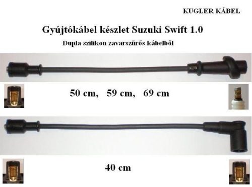 Gyújtókábel - garnitúra - Suzuki Swift 1.0 H