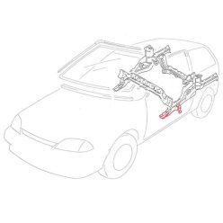   Hossztartó gerenda lengőkar - rögzítéssel - bal Suzuki (6811853)