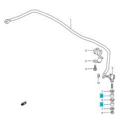   Stabilizátor gömbfej betétgumi – Suzuki Swift (1990–2003) (46651-80E00)