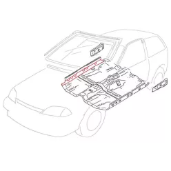 Fenéklemez javító perem - jobb - 3 ajtós - 6811752
