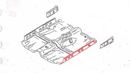 Küszöb - belső, bal - 4-5 ajtós - 6811063