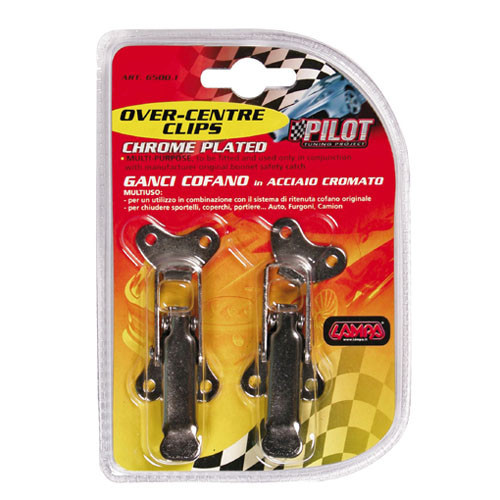 Béka motorháztető leszorító fém pár