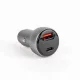 Autós szivargyújtó adapter Type-C PD és USB aljzattal, gyorstöltéssel, 48W (55025B)