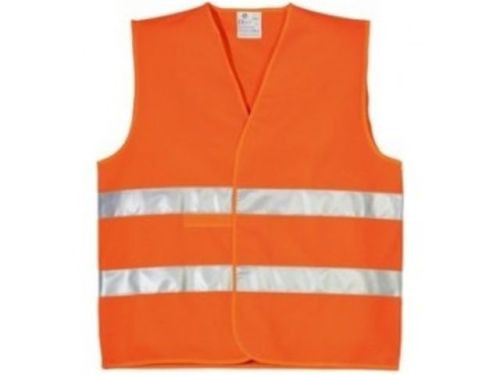 Narancssárga fényvisszaverő láthatósági mellény, XXL méret
