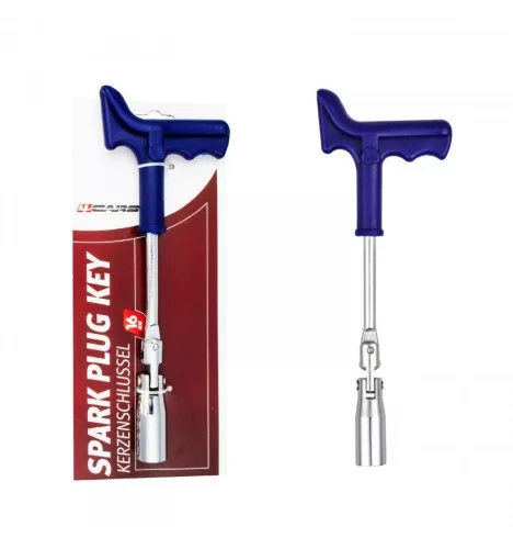 4Cars 92087 Gyertyakulcs 16 mm-es, markolattal