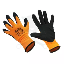   Genius Tools narancssárga hab-latex munkás kesztyű, XXL méret