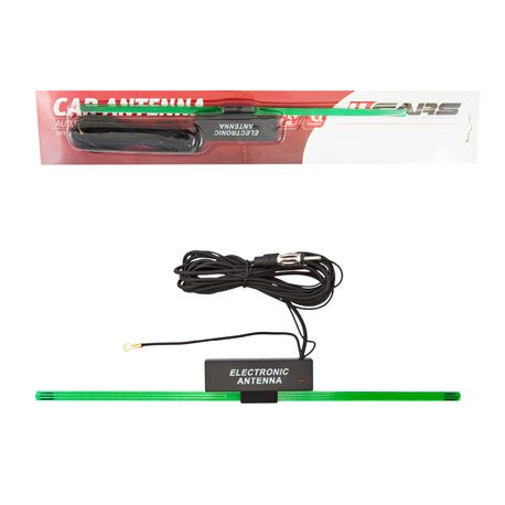 Belső elektromos öntapadós autóantenna erősítővel – 34 cm