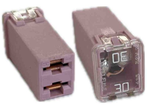 30A rózsaszín műanyag házas késes biztosíték