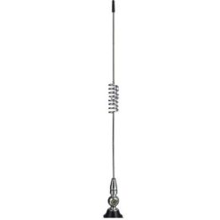 Antenna rugós krómozott fekete, JBA-305 – 49 cm