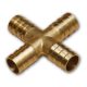 Réz "+" elágazásos toldócső, Ø10mm