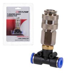 T-elosztó levegőcsőre, 6mm, gyorszáras (96047)