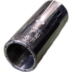 Hegeszthető kerek kipufogóvég, KV-505, 10 cm átmérőjű
