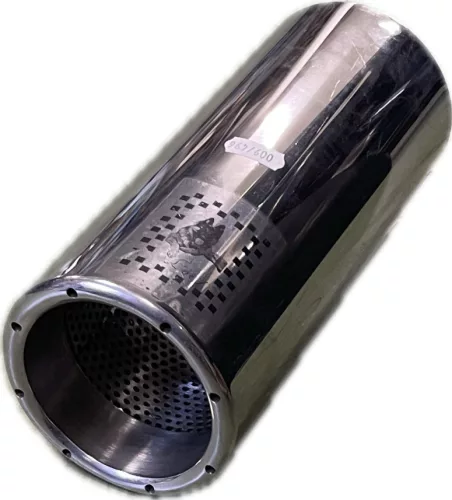 Hegeszthető kerek kipufogóvég, KV-505, 10 cm átmérőjű