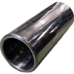 Hegeszthető kerek kipufogóvég, KV-502, 10 cm átmérőjű