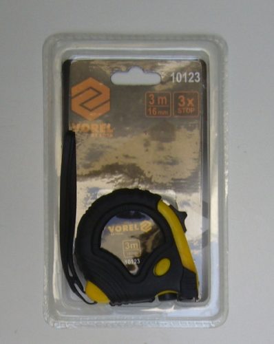 Mérőszalag, 3m x 19mm, Vorel 10123