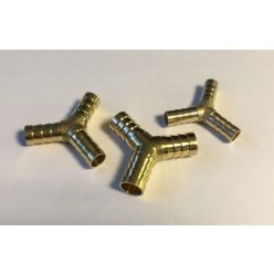 Fém Y elágazásos toldócső, 6 mm átmérő