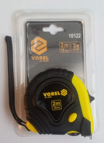 Mérőszalag, 2m x 19mm, Vorel 10122