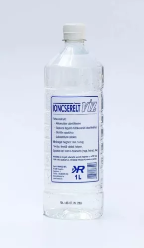 Ioncserélt Víz 1 Literes Kiszerelésben