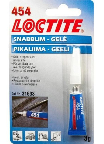 29688, 195906 Loctite 454 gél állagú pillanatragasztó, 3 g