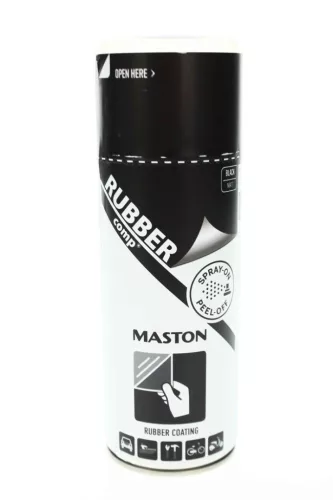 191210 Maston RUBBERcomp Szórható Gumi Spray Matt Fekete 400 ml