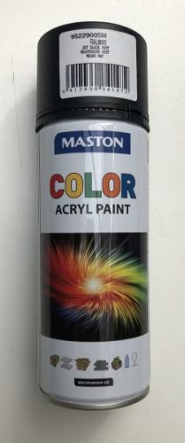 Maston Acryl Color Fekete Matt 400Ml