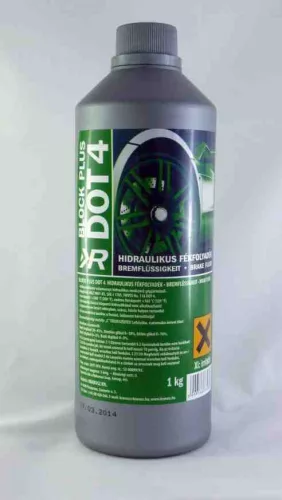 DOT-4 Fékfolyadék – 1.0kg (15 db/csomag, Zöld címkés)