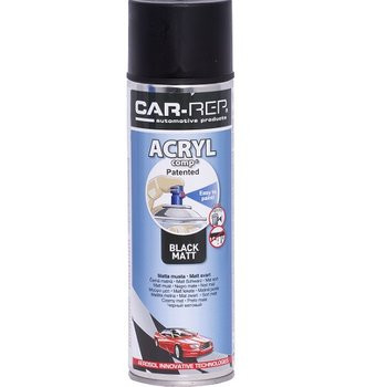 Car-rep acryl matt fekete festék  500ml   cr03201