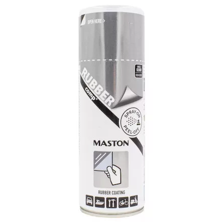 199980 Maston RUBBERcomp Szórható Gumi Spray Fényes Ezüst 400 ml