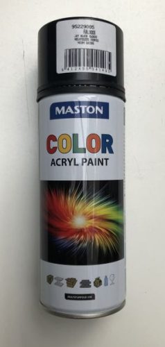 Maston Acryl Color Fekete Fényes 400Ml