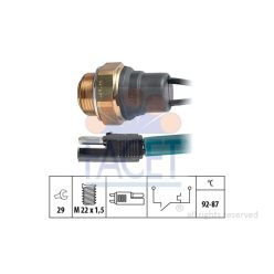   FACET 7.5009 hűtőfolyadék hőmérséklet-érzékelő (Alfa Romeo, Alpine, Citroen, Peugeot, Renault)