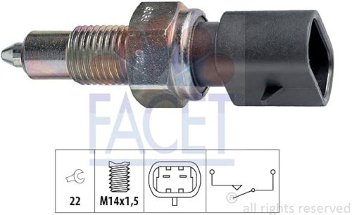 Tolatókapcsoló – FACET 7.6038 - (Fiat, Innocenti, Lancia)