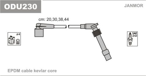 Opel gyujtókábel grt. odu230 1612651    53-0041  gyujtókábelek *