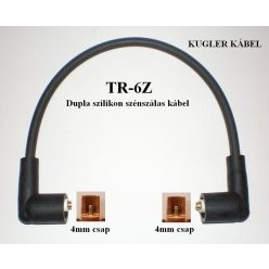   TR-6Z 30 típusú gyújtáskábel – 30 cm, szilikon szigeteléssel, 90°-os csatlakozókkal