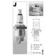 BRISK J17 gyújtógyertya – M14 x 1,25 mm – menethossz 9,5 mm – kulcsnyílás 19 mm (kompatibilitás: lásd a leírásban!)