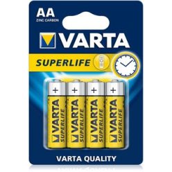 VARTA Superlife AA szén-cink ceruzaelem, 1,5V, 4 db/csomag