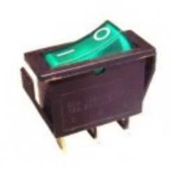 Billenő kapcsoló, zöld visszajelzővel