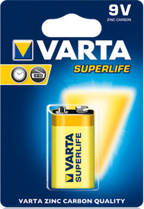 Elem varta superlife / super heavy duty  9v   sárga  elektromos