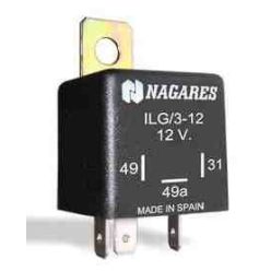 Nagares ILG/3-12 12V 3 lábú LED-es indexrelé
