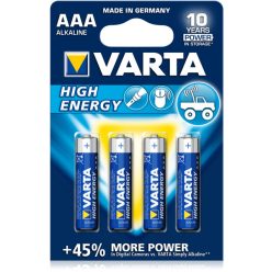   VARTA Longlife Power AAA alkáli mikroelem, 1,5V, 4 db/csomag