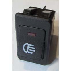 Világítós LED-es billenőkapcsoló, ködlámpa, 12V